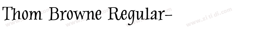 Thom Browne Regular字体转换